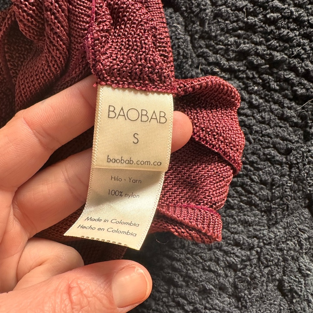 Baobab Collection Backless Dress in Cream and Brown - Picture 4 of 5